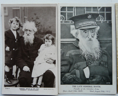 Lot 2 alte General William Booth Postkarten Heilsarmee Gründer (52)