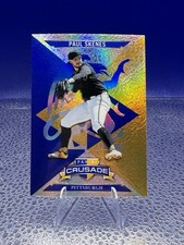 PAUL SKENES 2025 Panini Crusade BLUE PRIZM CRUSADE INSERT #93 Pittsburgh Pirates