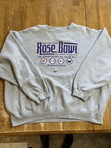 Vintage Washington Huskies Gray Nike Team Sweatshirt Size 2XL Football NCAA - 第 1/14 張圖片