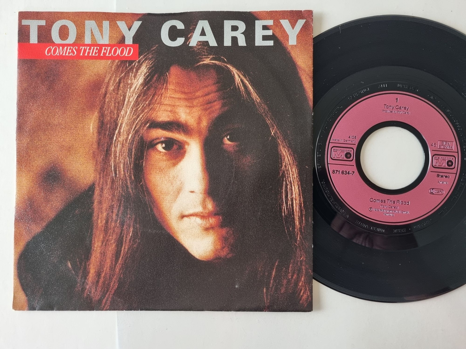 Tony Carey - Comes The Flood 7'' Vinyl Germany