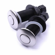 2x Stainless Steel 25mm Air Switch Replaceme Button For Geyser Garbage Disposal
