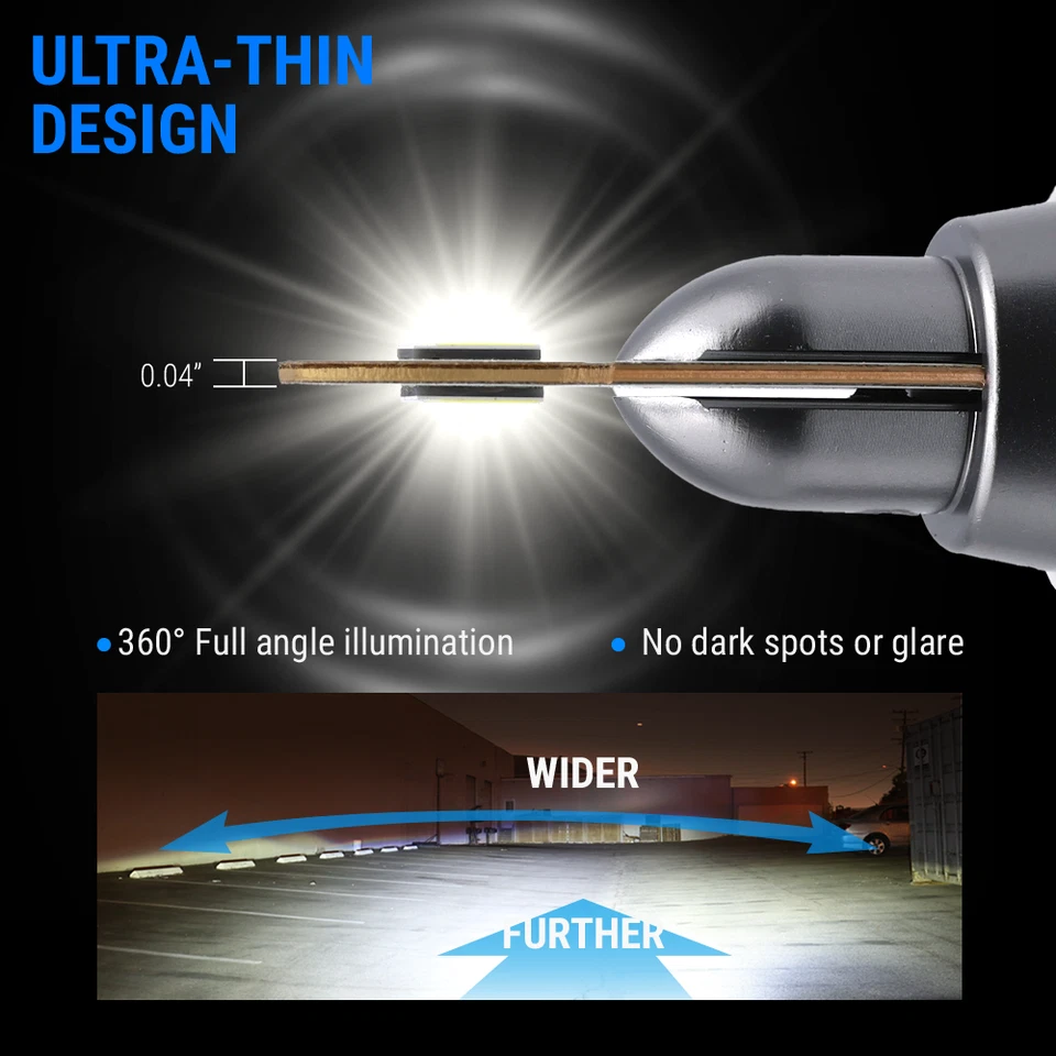 Syneticusa HB4 9006 LED Faro Bombilla Kit Luz Antiniebla 6000K Blanco Luz Baja Foto 4 de 4