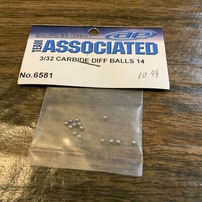 TEAM ASSOCIATED Carbide Diff Balls, 3/32 in  (14pcs) NOS