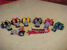 MICRO MACHINES COMPLETE TRACTOR PULL SET PLUS SLED WITH THE HITCH