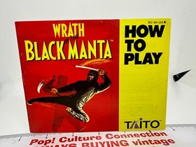 1989 Nintendo NES Taito Wrath Of The Black Manta Game With Manual Inv-0760