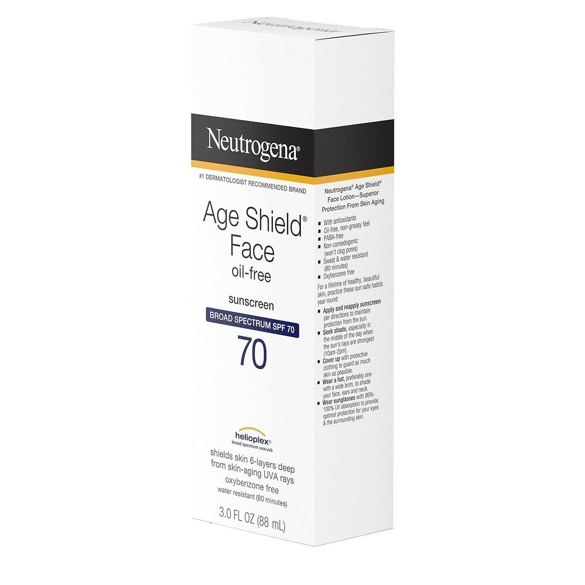 Neutrogena Age Shield Face SPF70 3本セット Buy Neutrogena Age Shield Face Lotion, 3oz - 2 Pack online