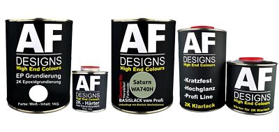 FÜR Saturn WA740H Alpine Green Met 3.7L Autolack SET 2K EP Grundierung Klarlack
