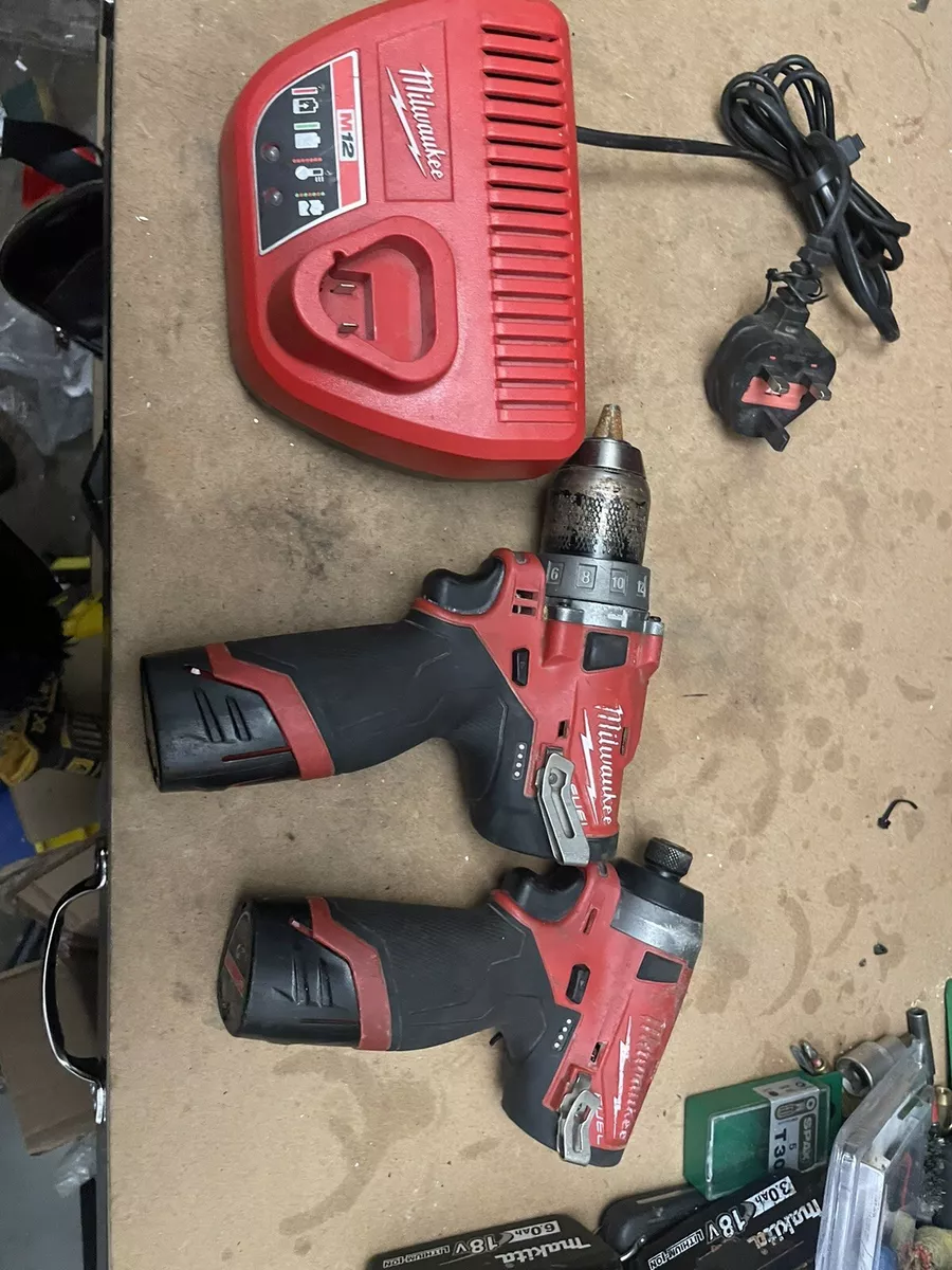 Milwaukee M12 Fpd Fid With 2 Batteries And Charger eBay