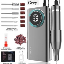 35000RPM Nail Drill Machine Portable Rechargeable Electric Polisher for Manicure