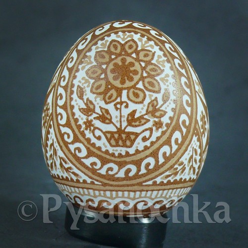 Ukrainian Pysanky Etched Pysanka Chicken Easter Egg Art. Pisanka. Osterei - Picture 2 of 16