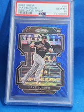 2022 PRIZM #90 JAKE BURGER BLUE WAVE PRIZM PSA 10 RC ROOKIE 🔥 10/60 🔥 