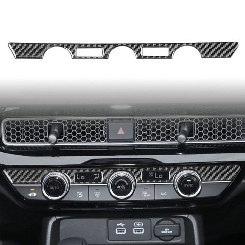 Juego de 15 molduras de cubierta de decoración interior de fibra de carbono para Honda Civic 2022-2023 - Imagen 11 de 12
