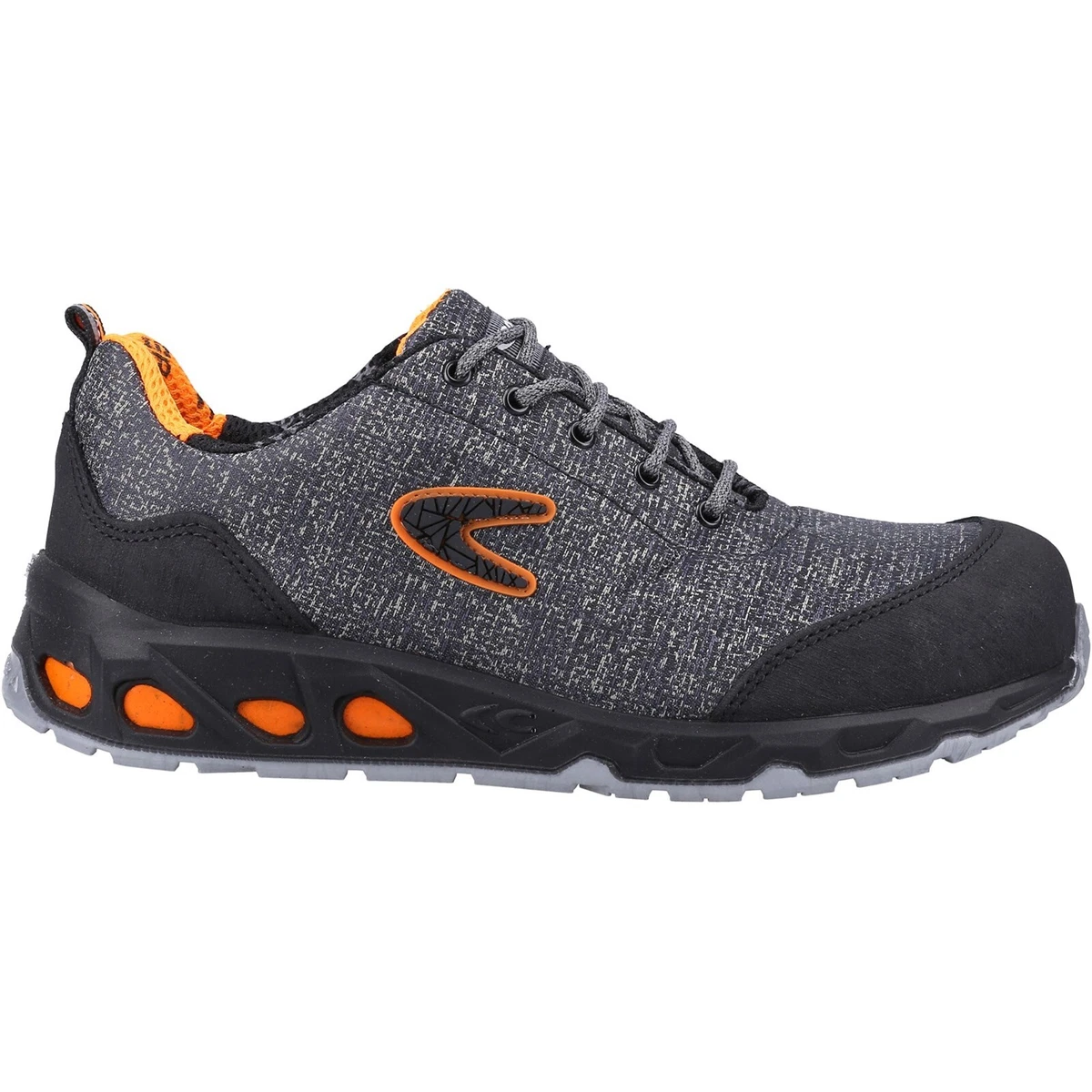 Aluminium toe top cap trainers