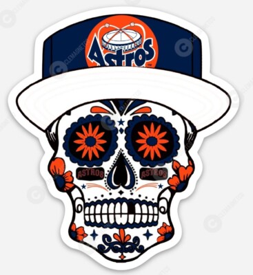 Houston Astros Retro Sugar Skull MAGNET MLB World Series Champs