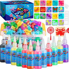 Aqua Fairy Water Gel Kit for Kids, Magic Water Elf Toy Kit with 12 Colors Magic