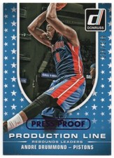 2014-15 Donruss Production Line Rebounds Purple #2 Andre Drummond 129/199