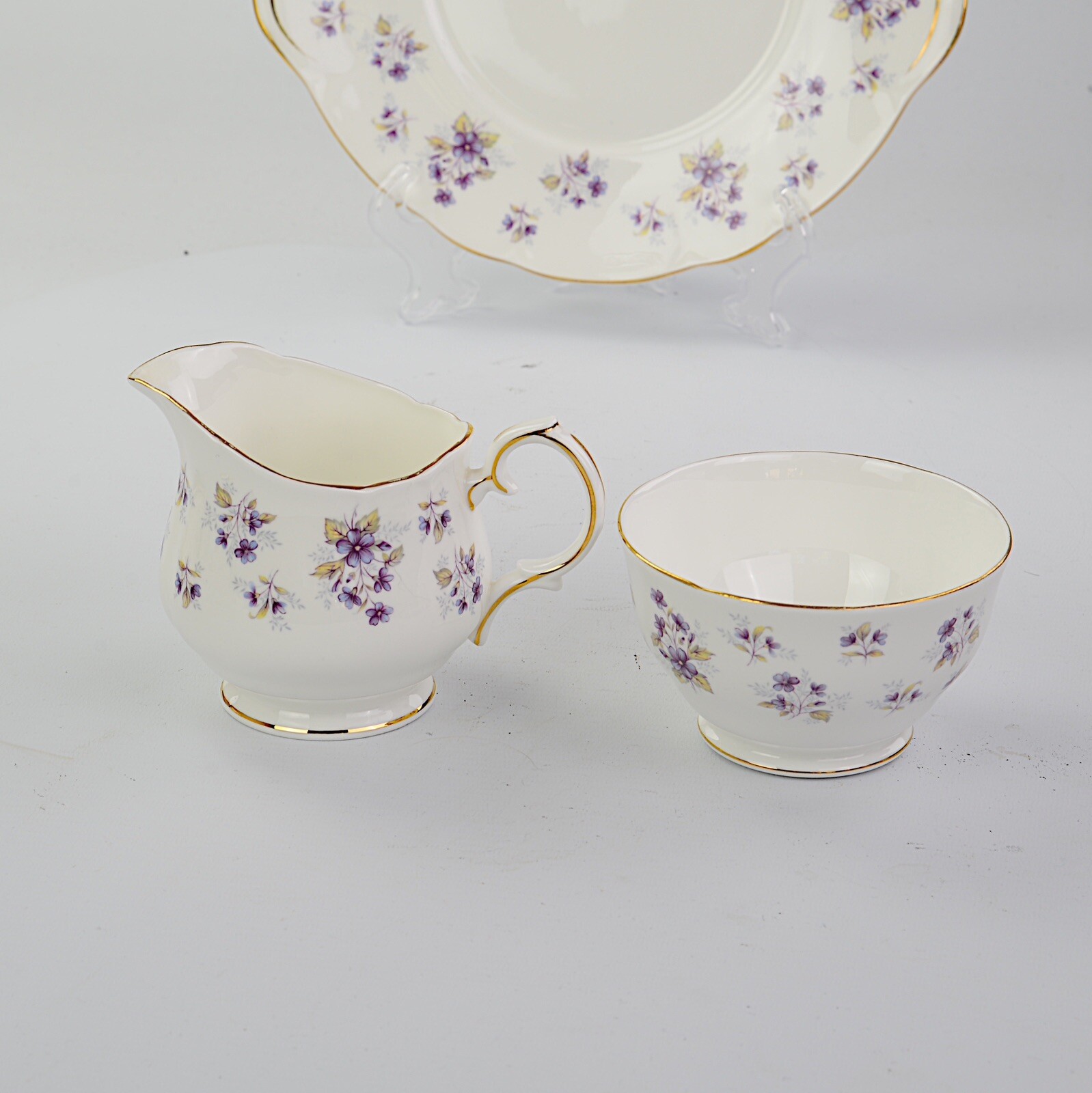 Duchess Bone China, 21 Piece Tea Set, Violets eBay