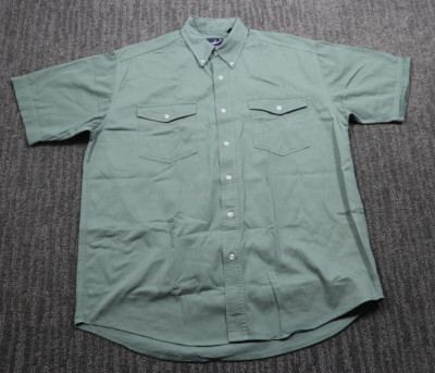 Roper Western Wear Short Sleeve Button Down Shirt Classic Woven Men's M/L