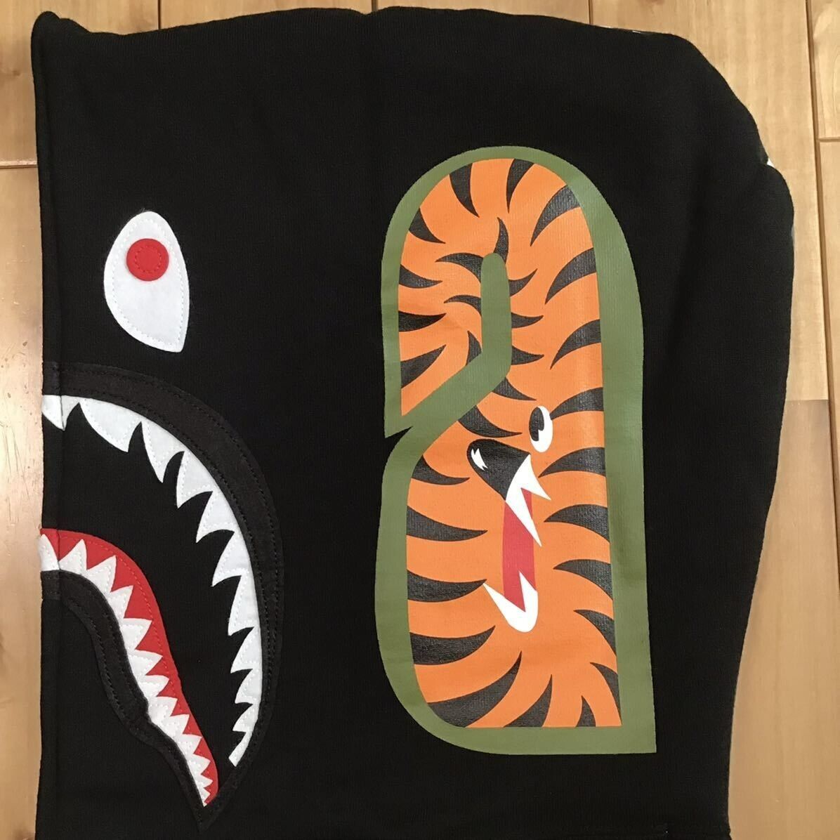 BAPE × GOD SELECTION XXX Shark full zip hoodie Black A BAPE × GOD SELECTION XXX Shark full zip hoodie Black A