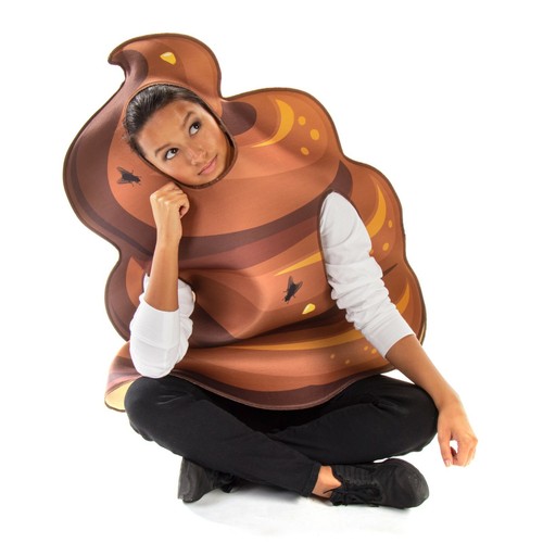 Corny Poop Halloween Costume Funny Poo Emoji Gross Humor Onesize