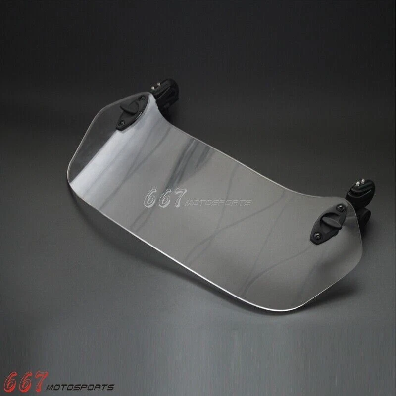 Windshield Extension Spoiler Air Deflector For BMW Honda Suzuki Yamaha Kawasaki - Image 4 of 4