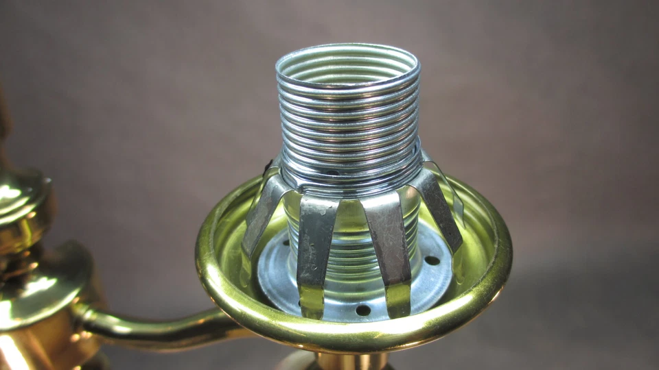 Retro Wandlampe Vintage Wandleuchte 1971 Antik Stil Messing Flurlampe - Bild 4 von 4