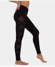 90 degree by Reflex Criss Cross Sexy Strap Leggings Large BRAND NEW DISCONTINUED