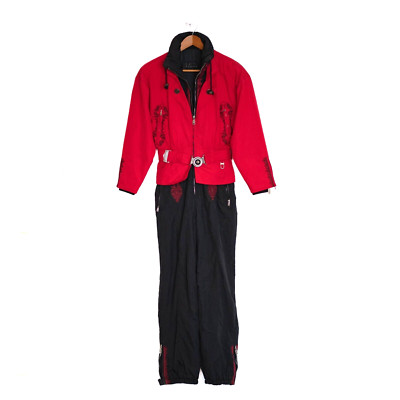 VTG Bogner Y2K NWT Embroidered One Piece Ski Suit Women's 8 USA Apres-Ski Party