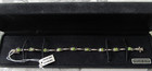 Nwt Womens Sterling Silver Peridot 7 Inch Box Clasp Bracelet W/Box