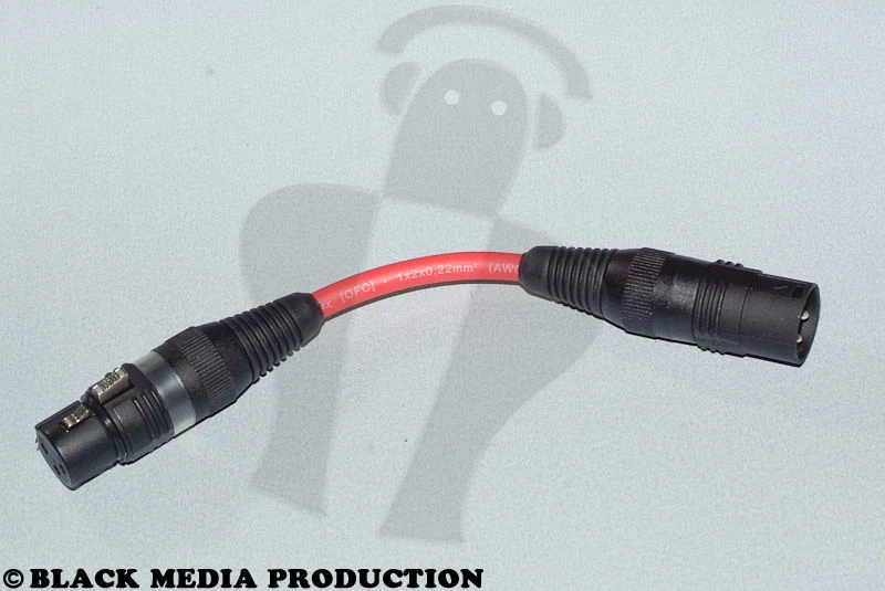 Cavo adattatore XLR cacciavite di fase / Phase Reverse HiCon rosso *NUOVO*