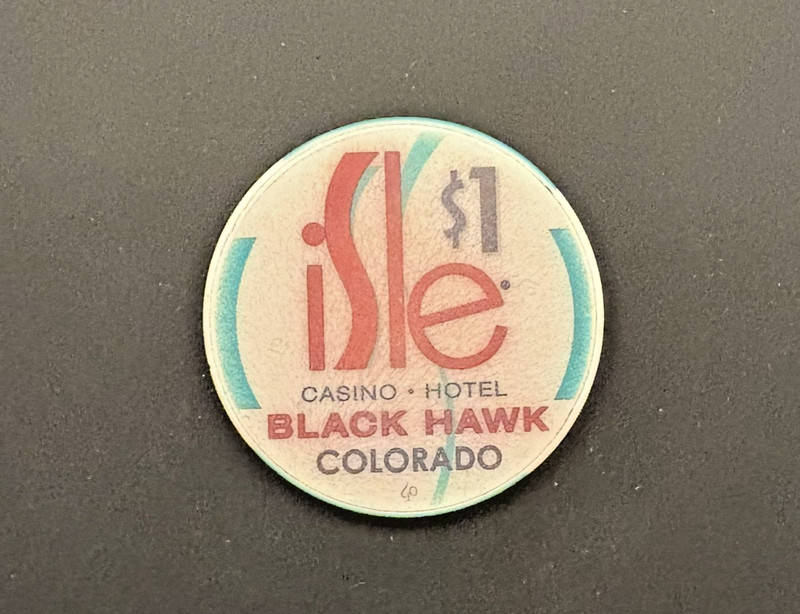 $1 casino chip Isle Casino Black Hawk, Colorado - closed casino obsolete chip!