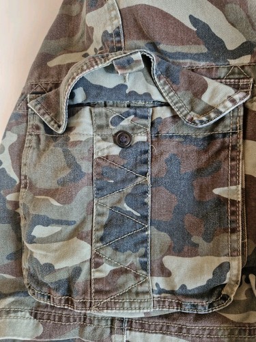 Pantalón Corto Carga Quicksilver Para Hombre W38 Verde Camuflaje Bolsillos Caminar Senderismo Camuflaje - Imagen 11 de 13