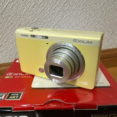 CASIO EXILIM HIGH SPEED EX-ZR70 16.1MP Digital Camera Yellow Used