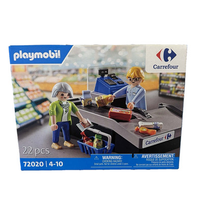 NEW Playmobil CARREFOUR Exclusive European Grocery Store Checkout Lane Set 72020