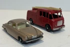 Matchbox Lesney No. 28 Jaguar MK 10 & Merryweather Fire Truck No. 9 Loose