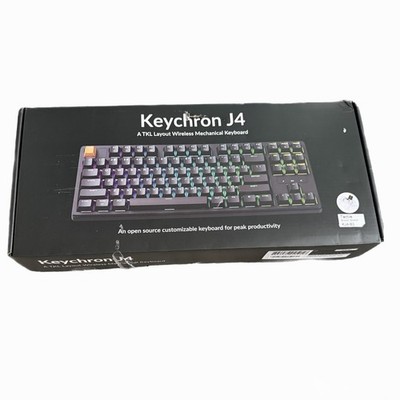 Keychron J4 Wireless Mechanical Keyboard Brown Switches New/Open Box QMK