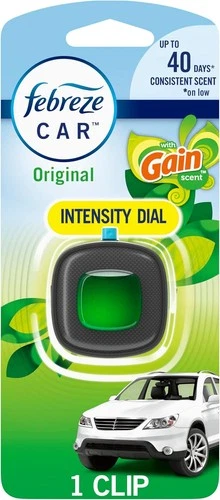 Febreze Car Air Freshener Vent Clip with Gain Scent Original, 1 count