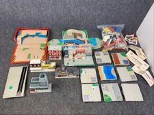 Galoob Micro Machines 6lb Lot City Scenes Train Station Fire Dept Gas Station