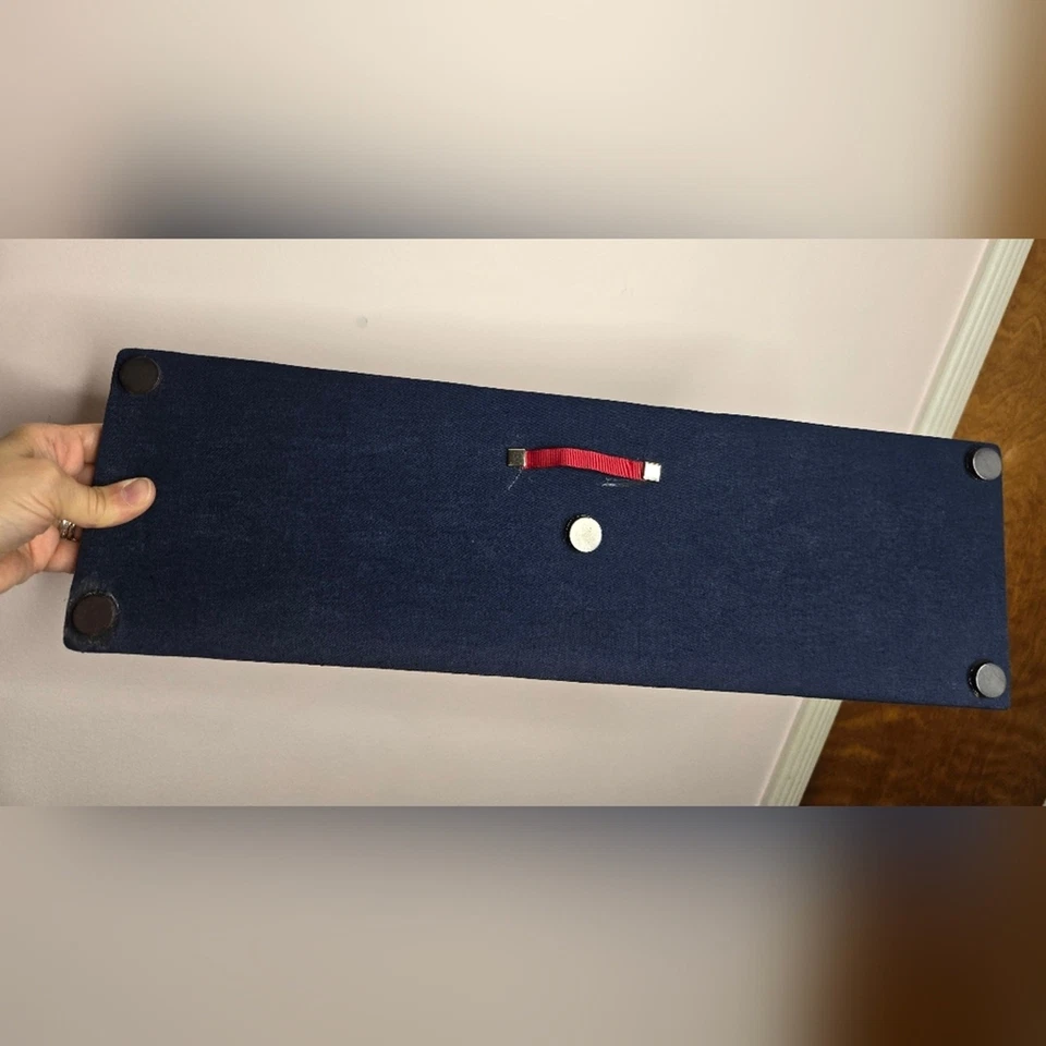 NWOT Mini French Memory Board Americana Red White Navy Blue Stars & Stripes - Image 4 of 4