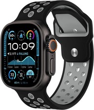 Soft Silicone Strap Compatible with Apple Watch Ultra 2 49mm 45mm