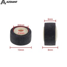 5PCS 13x8x2.5mm Pinch Roller Wheel Tape Recorder Rubber Pressure Belt Pulley