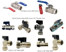 Lever Ball Valve Full Bore Blue Red Handle Included Ball o fix Valves choose