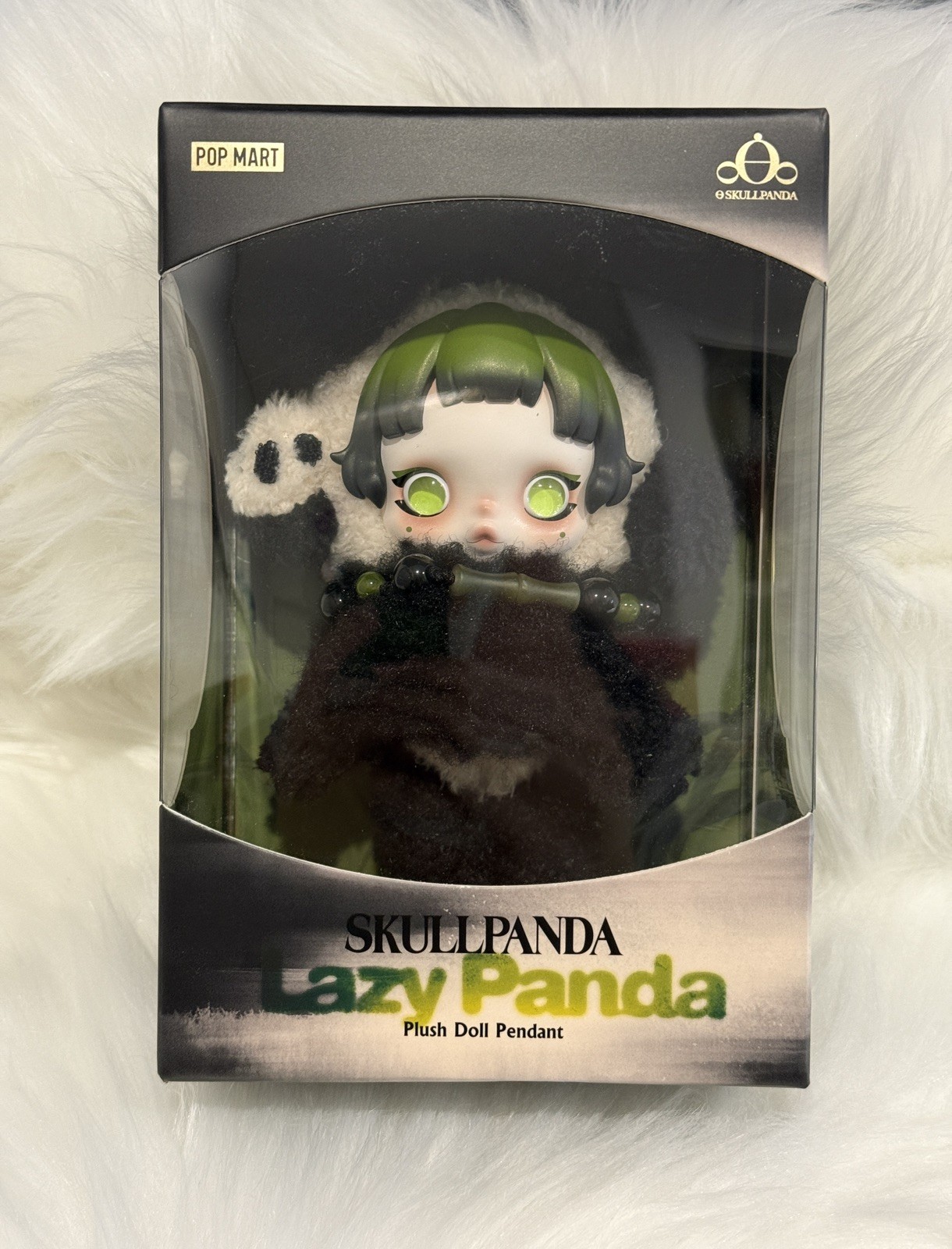 POP MART SKULLPANDA Lazy Panda Plush pendant. BRAND NEW IN BOX