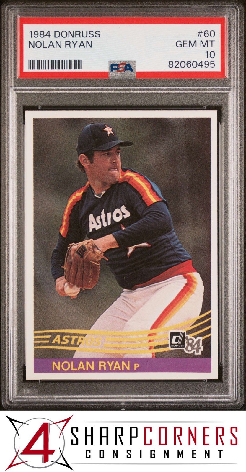 1984 DONRUSS #60 NOLAN RYAN ASTROS HOF PSA 10