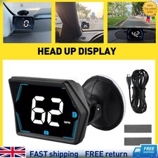 Universal Vehicle Digital GPS Speedo Speed MPH KMH HUD Head Up Display USB 5V
