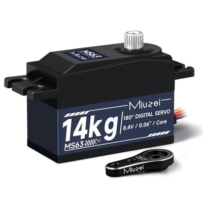 RC Digital Servo 14Kg Low Profile Servo Motor Metal Gear High Torque for 1/10 1/