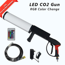 Handheld Led CO2 gun RGB Jet machine Special Effects CO2 Cannon Fogger Smoke Gun