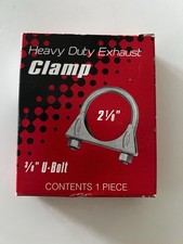 Exhaust Muffler Clamp 2-1/8" Heavy Duty GM Style 3/8" U Bolt Made in the USA