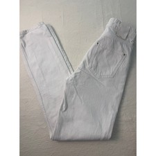 Zara Womens White High Waisted Straight Leg Denim Jeans Size 2