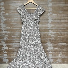 Free People Bonita Maxi Dress Preppy Boho Western Summer Prairie Womens XS